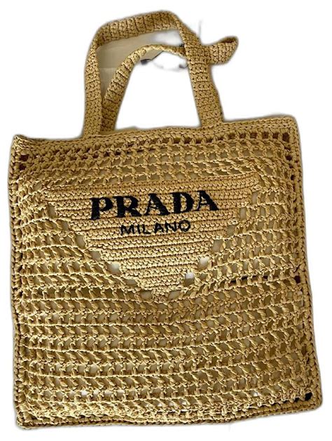 prada straw bags